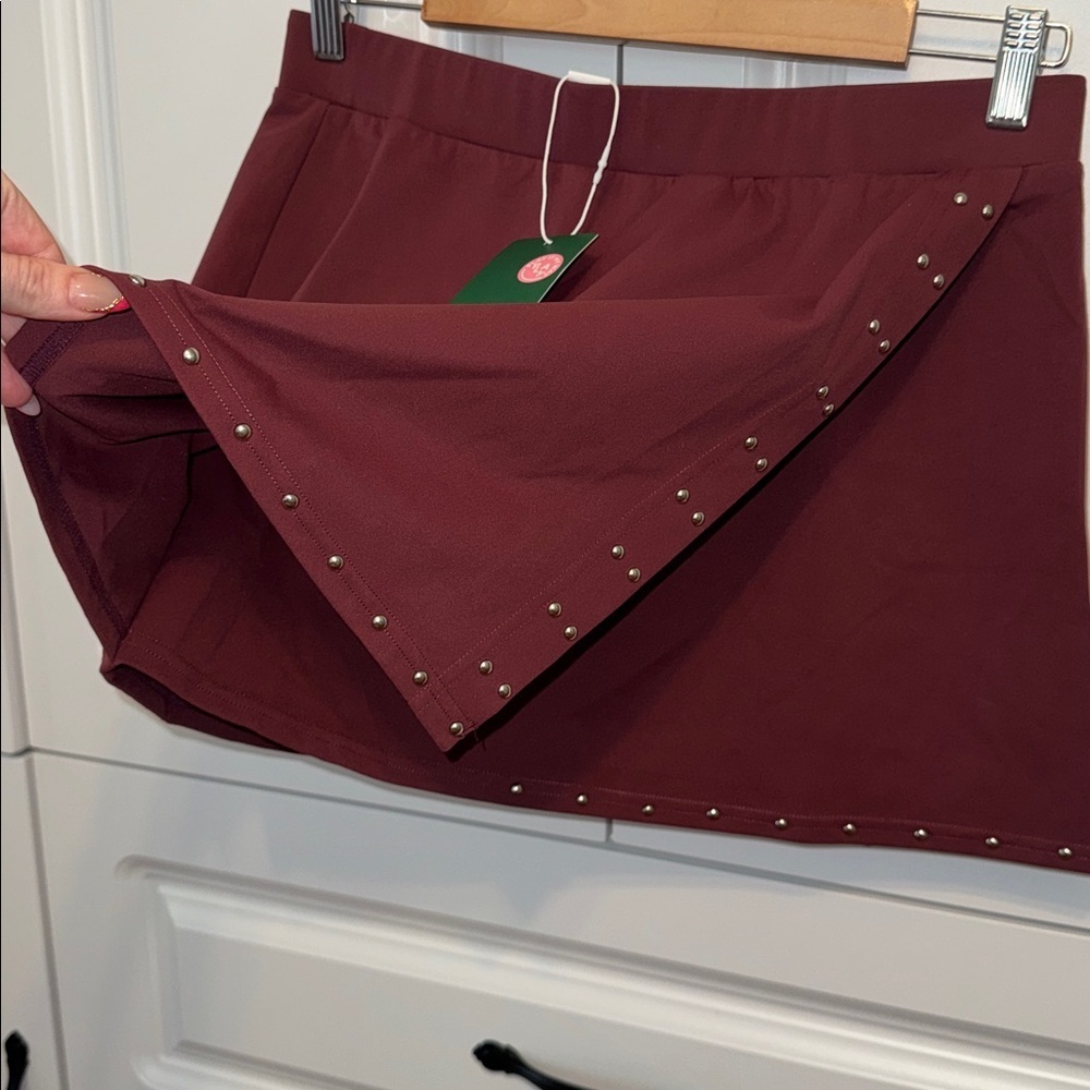 Halara Nylon Studded Mini Skirt - Picture 3 of 4